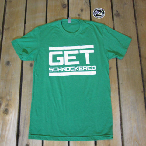 WHITE BLOCK ON GREEN - MEN'S T-SHIRT