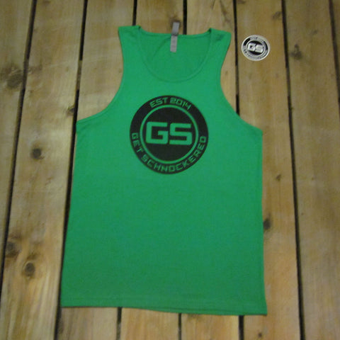 CLASSIC BLACK ON GREEN - MEN'S TANK TOP